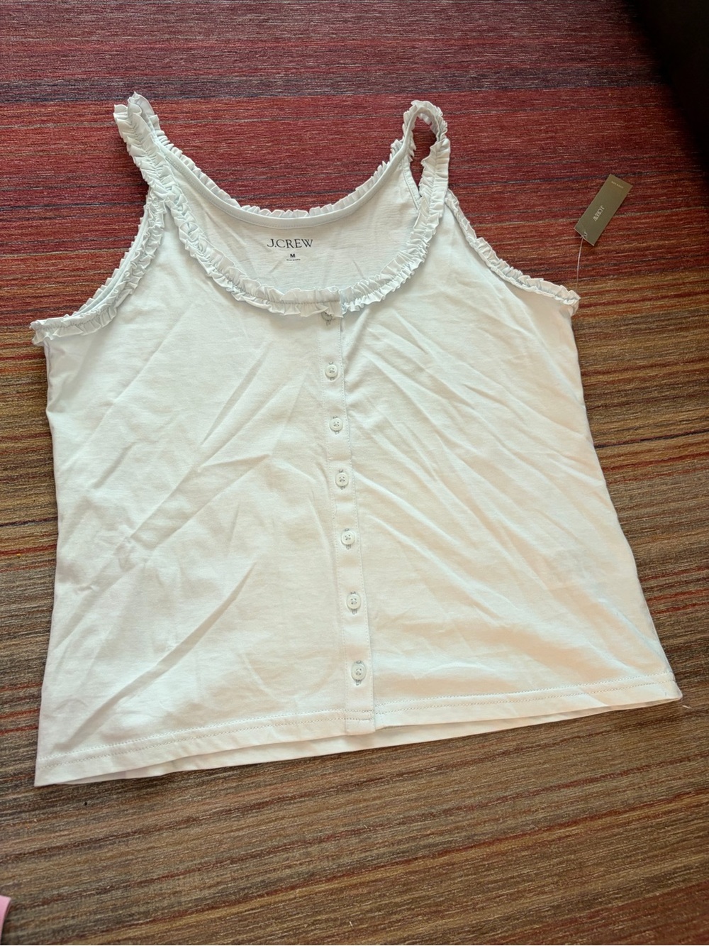 J.Crew Broken-In Jersey Button-Front Tank